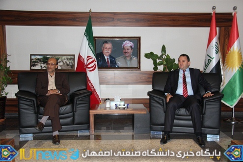بازدید هیئت اعزامی دانشگاه صنعتی اصفهان از دانشگاه های اقلیم کردستان عراق